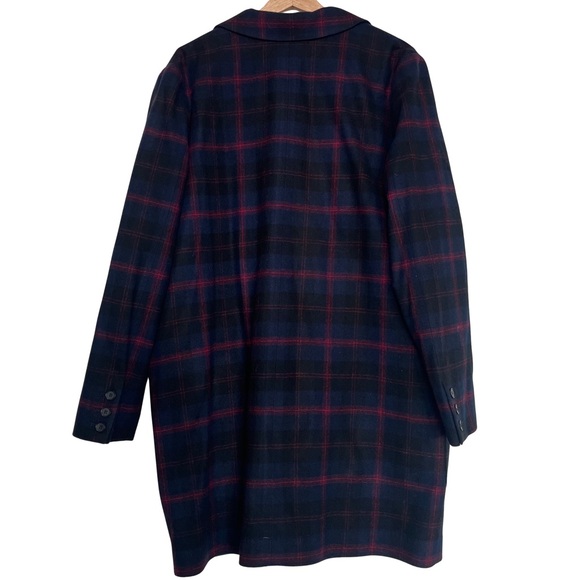 Pendleton Navy and Red Plaid Blazer Jacket - Picture 2 of 9